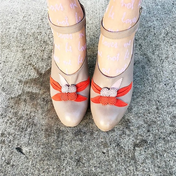 Miss Albright high heeled Mary Janes size 9.5 from Anthropologie - Picture 2 of 15